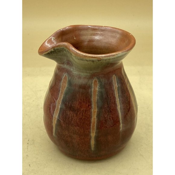 Stoneware Pottery Creamer Marked SP Ireland Brown Earth Tones 4” - Picture 7 of 13